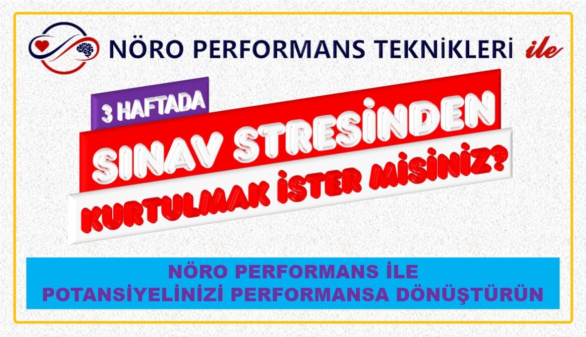 SINAV STRESİNDEN KURTULMAK İSTER MİSİNİZ?